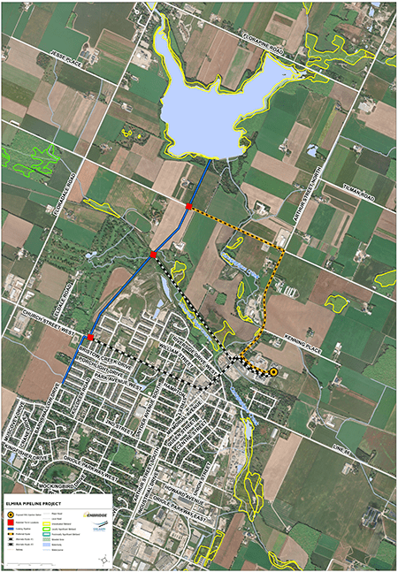 Elmira Pipeline Project Map