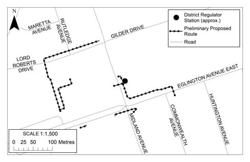 Scarborough Subway Extension Kennedy Relocation Project map